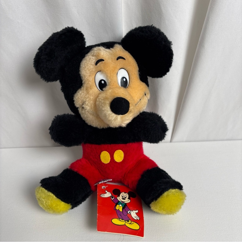 Vtg Mickey Mouse Plush Stuffed‎ Toy Walt Disney Parks Exclusive With Tags 70’